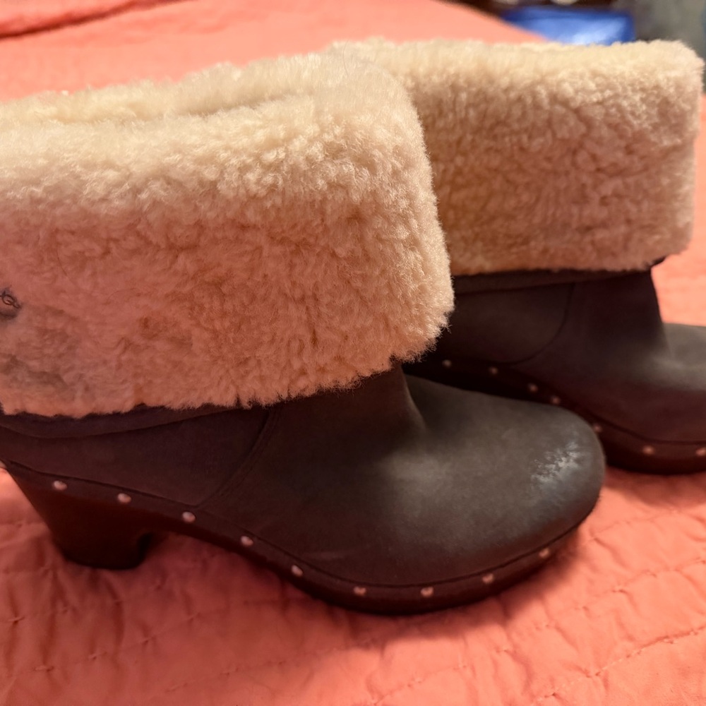 UGG Cream Shearling Lined Boots